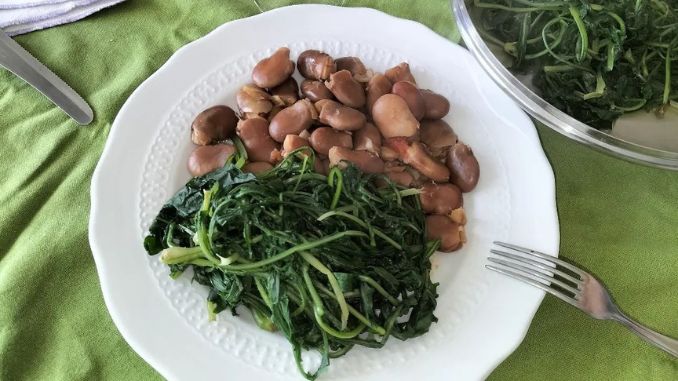 Fava beans and chicory-traditional-puglia-food
