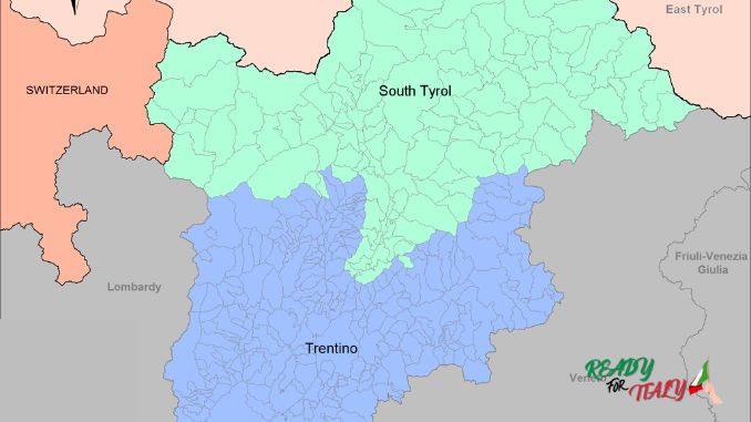 South Tyrol map